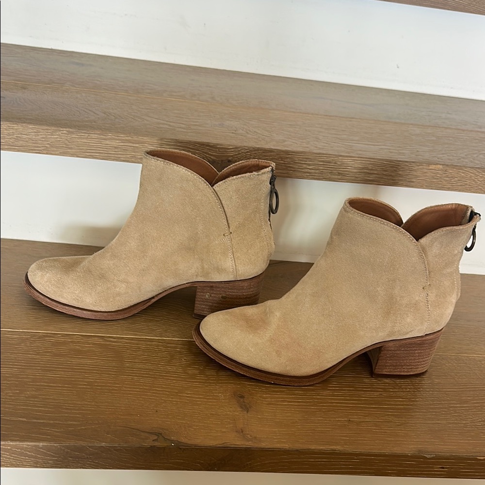 Beek Tan Suede Ankle Boots - Picture 4 of 4